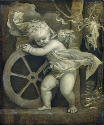 Picture of CUPID WITH THE WHEEL OF TIME CA 1515