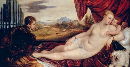 Picture of VENUS WITH THE ORGAN PLAYER CA 1550