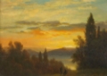 Picture of ON THE HUDSON RIVER NEAR IRVINGTON 1866
