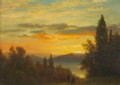 Picture of ON THE HUDSON RIVER NEAR IRVINGTON 1866