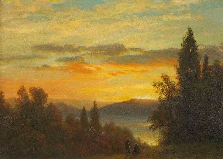 Picture of ON THE HUDSON RIVER NEAR IRVINGTON 1866
