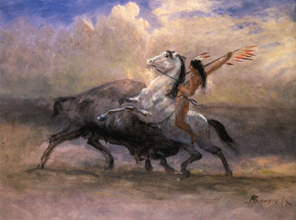 Picture of SKETCH FOR THE LAST OF THE BUFFALO CA 1888