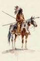 Picture of WATERCOLOR BRAVE ON HORSEBACK II