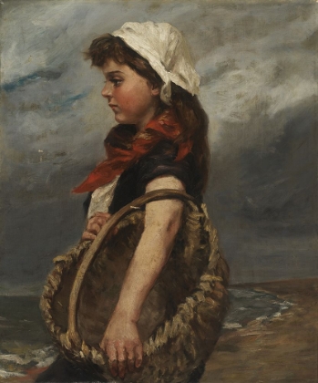 Picture of GIRL WITH BASKET CA 1888