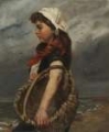 Picture of GIRL WITH BASKET CA 1888