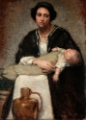 Picture of MOTHER AND SLEEPING BABY 1911
