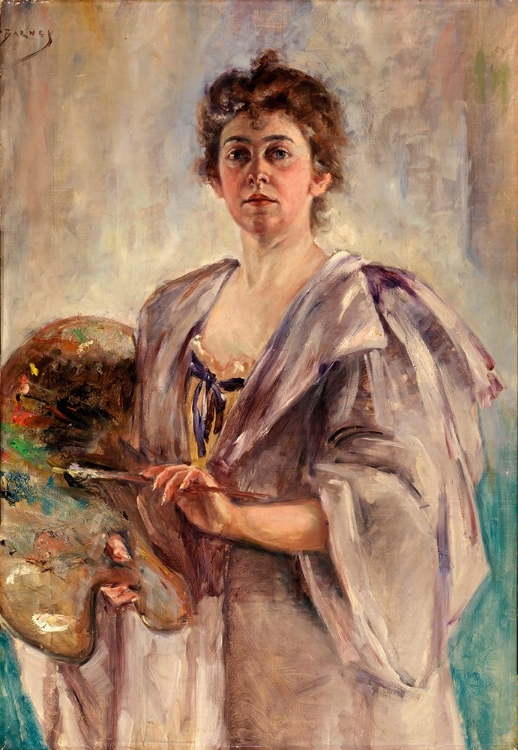 Picture of SELF PORTRAIT IN PAINTING ROBE 1896
