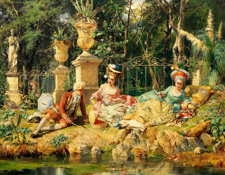 Picture of THE FISHING PARTY 1875