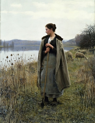 Picture of THE SHEPHERDESS OF ROLLEBOISE 1896