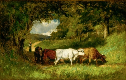Picture of DRIVING HOME THE COWS 1881
