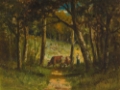 Picture of UNTITLED, COWS ON PATH IN FOREST 1883