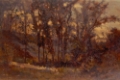 Picture of UNTITLED, FOREST SCENE, FALLEN TREE IN FOREGROUND AND HOUSE IN BACKGROUND 1873