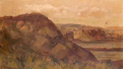 Picture of UNTITLED, LANDSCAPE WITH ROCKS 1898