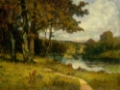 Picture of UNTITLED, LANDSCAPE, TREES NEAR RIVER 1891