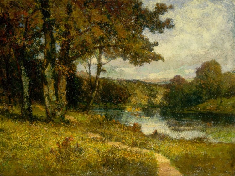 Picture of UNTITLED, LANDSCAPE, TREES NEAR RIVER 1891