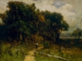 Picture of UNTITLED, LANDSCAPE, WOODCUTTER ON PATH 1879