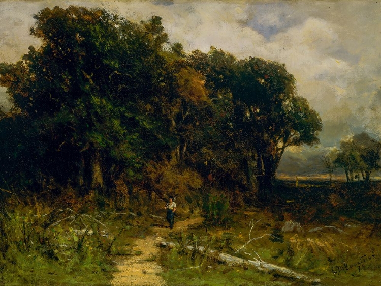 Picture of UNTITLED, LANDSCAPE, WOODCUTTER ON PATH 1879