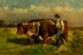 Picture of UNTITLED, MAN WITH TWO OXEN 1869
