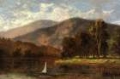 Picture of UNTITLED, SAILBOAT IN RIVER 1876