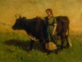 Picture of UNTITLED, WOMAN WALKING WITH COW CA. 1869