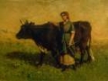 Picture of UNTITLED, WOMAN WALKING WITH COW CA. 1869