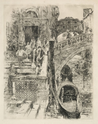 Picture of BRIDGE OF SIGHS, VENICE 1885