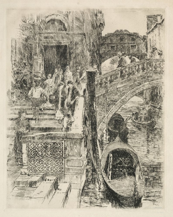 Picture of BRIDGE OF SIGHS, VENICE 1885