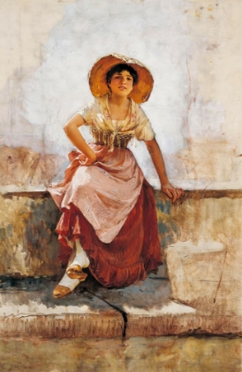 Picture of FLORENTINE FLOWER GIRL CA 1886