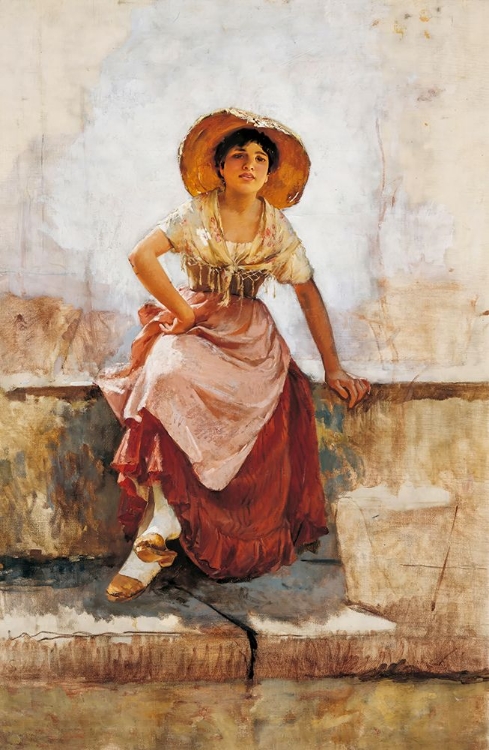 Picture of FLORENTINE FLOWER GIRL CA 1886