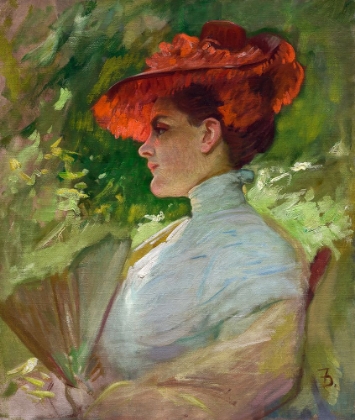 Picture of LADY WITH A RED HAT PORTRAIT OF MAGGIE WILSON CA 1904