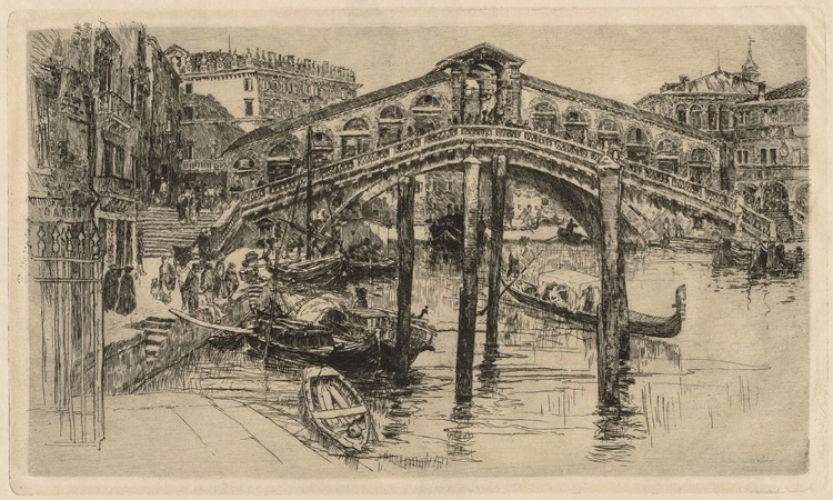 Picture of THE RIALTO, VENICE 1883