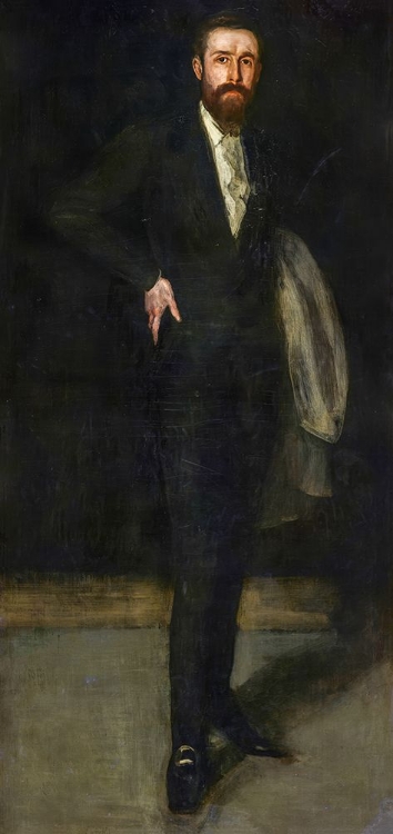 Picture of ARRANGEMENT IN BLACK, PORTRAIT OF F. R. LEYLAND 1870
