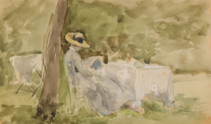 Picture of BREAKFAST IN THE GARDEN 1885