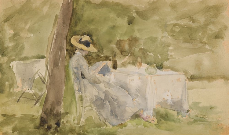 Picture of BREAKFAST IN THE GARDEN 1885