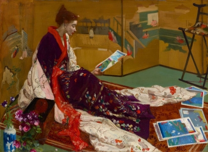 Picture of CAPRICE IN PURPLE AND GOLD, THE GOLDEN SCREEN 1864