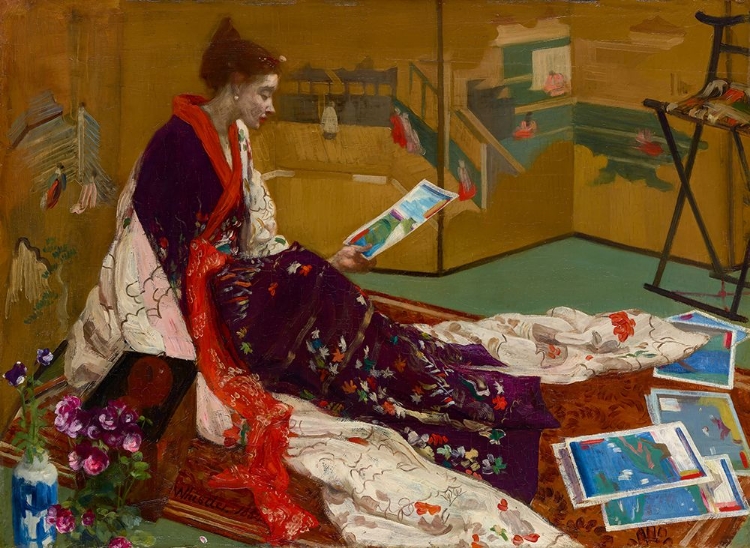 Picture of CAPRICE IN PURPLE AND GOLD, THE GOLDEN SCREEN 1864