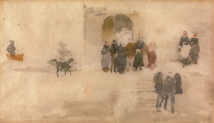 Picture of FIGURES OUTSIDE A DOORWAY CA 1893