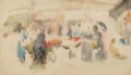 Picture of FLOWER MARKET, DIEPPE 1885