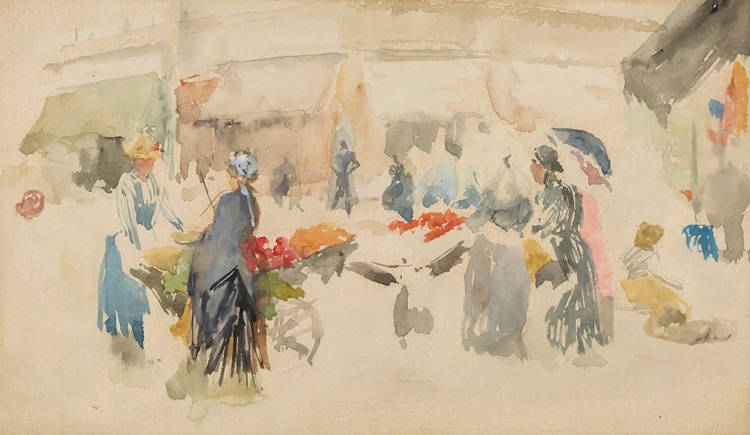 Picture of FLOWER MARKET, DIEPPE 1885
