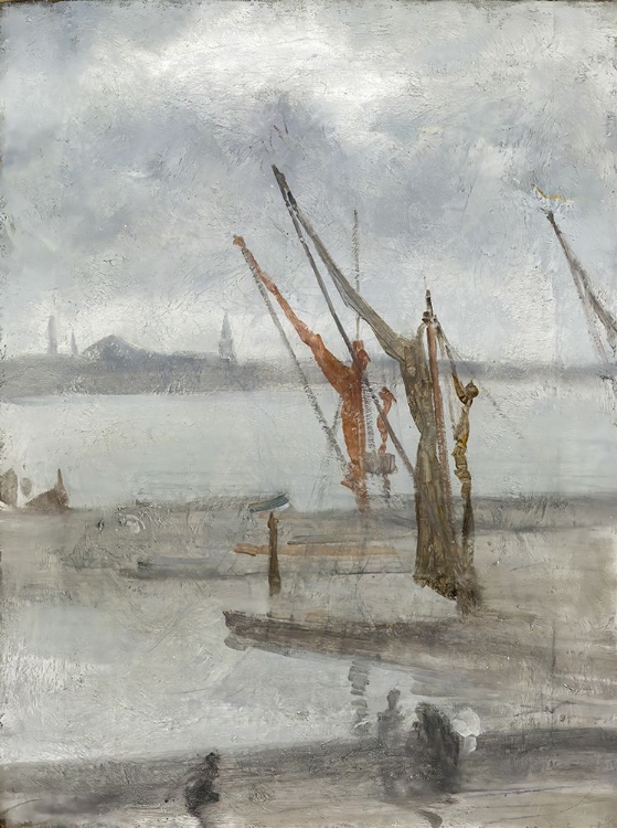 Picture of GREY AND SILVER, CHELSEA WHARF CA 1864