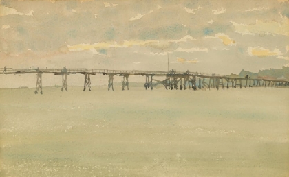 Picture of GREY AND SILVER PIER, SOUTHEND 1882