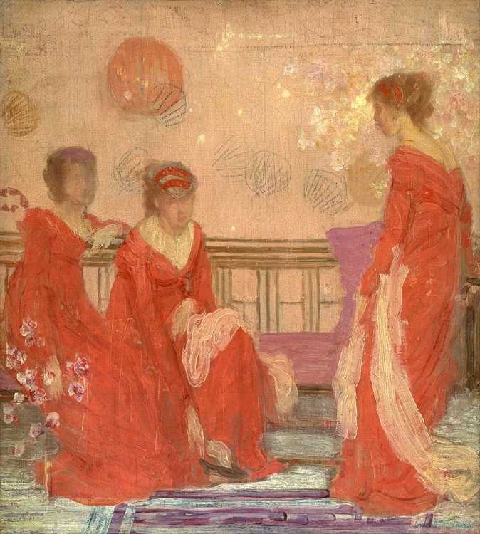 Picture of HARMONY IN FLESH COLOUR AND RED CA 1869