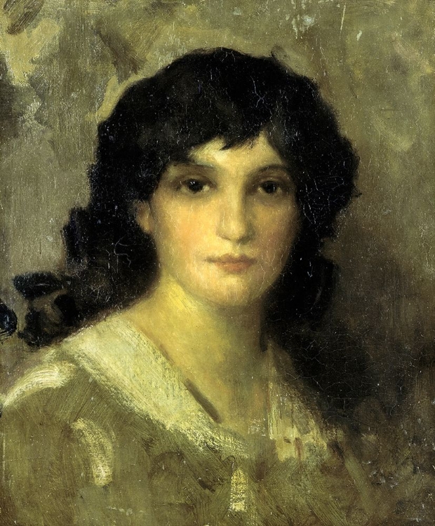 Picture of HEAD OF A YOUNG WOMAN CA 1840