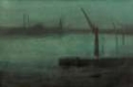 Picture of NOCTURNE, BLUE AND SILVER, BATTERSEA REACH 1870