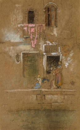 Picture of NOTE IN PINK AND BROWN CA 1880