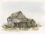 Picture of WATERCOLOR BARN STUDY II