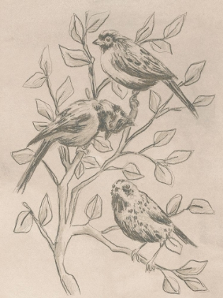 Picture of PARCHMENT FLOCK I