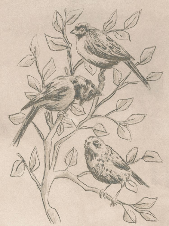 Picture of PARCHMENT FLOCK I