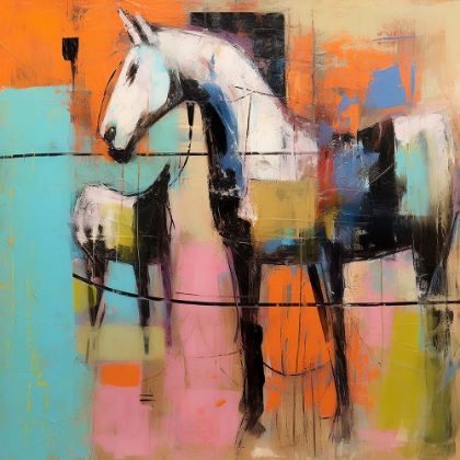 Picture of BLOCK HORSE IMPRESSIONIST II