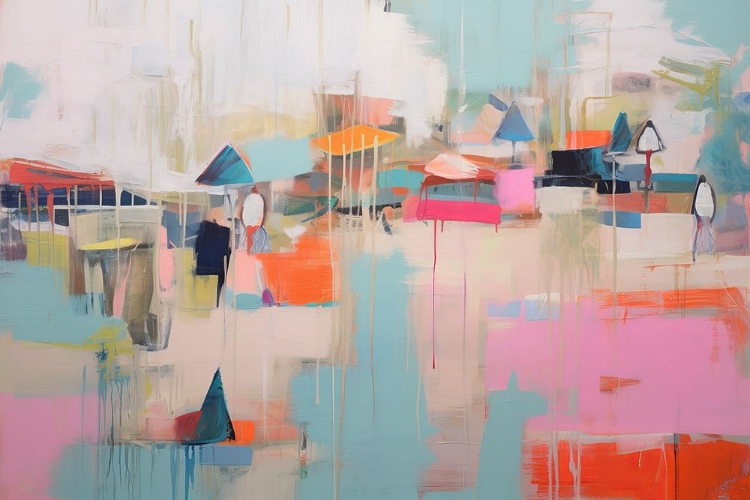 Picture of SUNNY WEATHER COLORFUL BEACH II